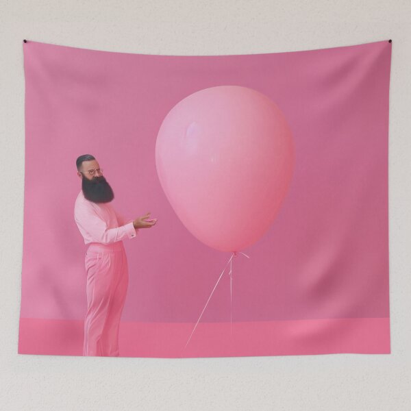 Item preview, Man in Pink Suit with Giant Balloon designed and sold by anytka.