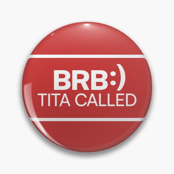 Item preview, Tita Called Sticker – Filipino Taglish Humor (Red) designed and sold by VinmoVisuals.