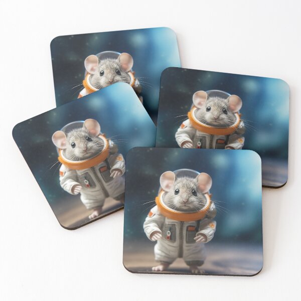 Item preview, Mouse astronaut in a space suit. Mouse with black eyes, nice, sweet animal, small nose. Colorful. Photo realistic, concept art, cinematic light designed and sold by anytka.