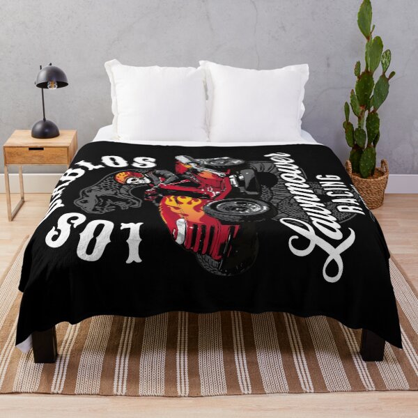 Item preview, Lawnmower Racing - Los Diablos - White - Lawn Mower Racing designed and sold by RaceDayRags.