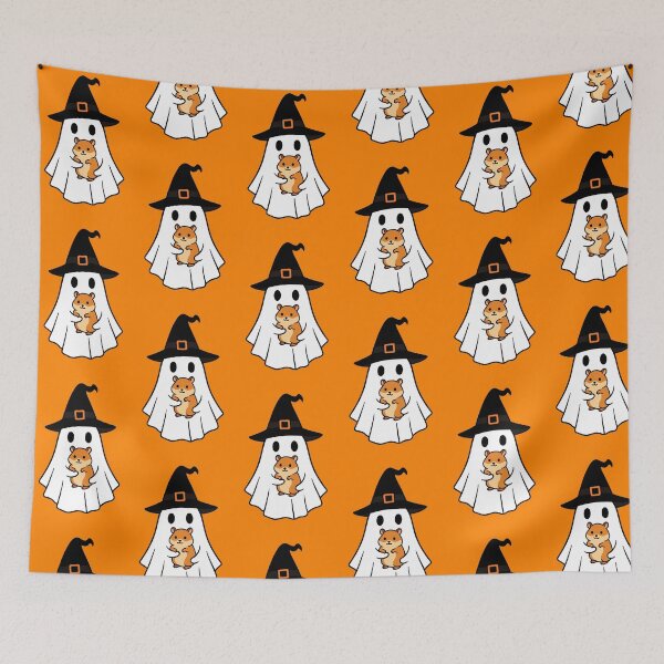 Item preview, Hamster Halloween Ghost Witch Hat Animal Lovers Boys Girls Kids designed and sold by FurryHavenPH.