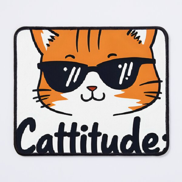 Item preview, Cattitude 100% – Cool Cat with Sunglasses designed and sold by CatLoverss.