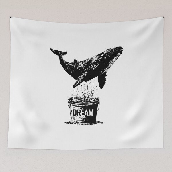 Item preview, Banksy Whale Leaping from a Bucket - Dream Big designed and sold by hamishby.