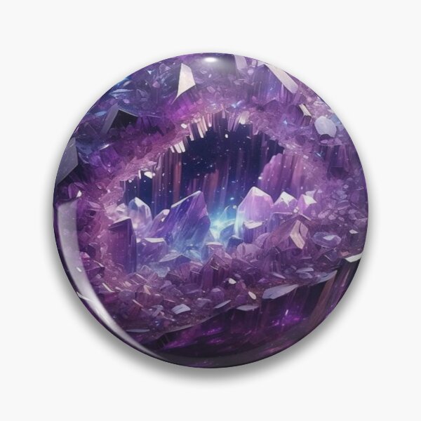 Item preview, cosmic amethyst geode artful design designed and sold by NivyasArtistry.