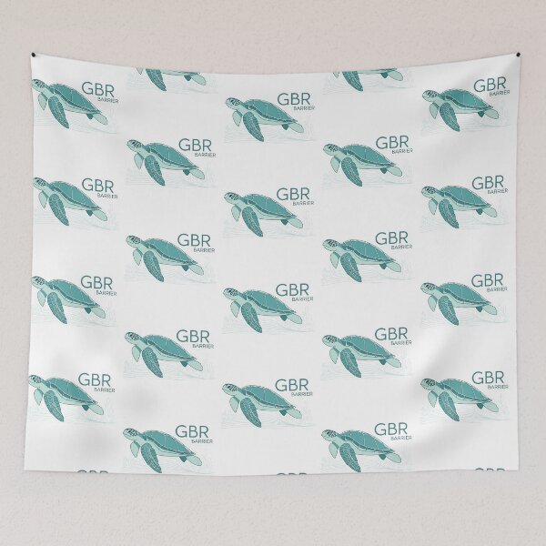 Item preview, Minimalist Sea Turtle: A Modern Great Barrier Reef Design designed and sold by Digital Dreams Arts.