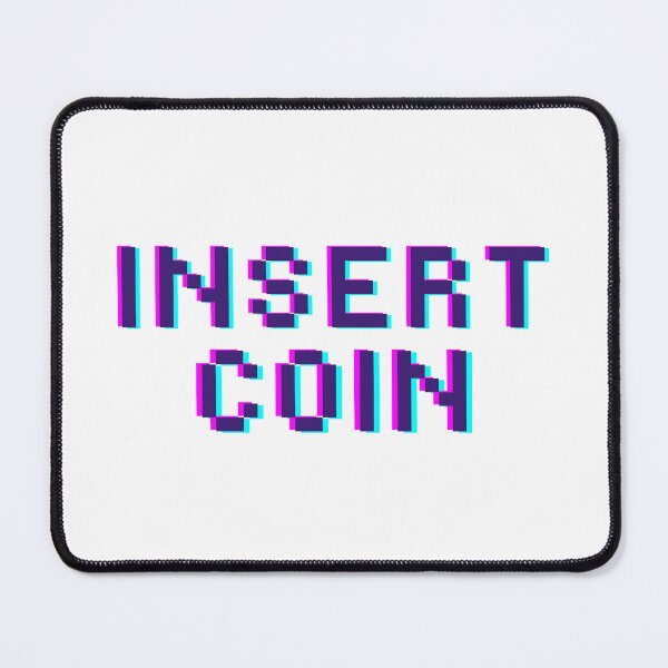 Item preview, Insert Coin Retro Gaming 8-Bit Type designed and sold by OVERSAI.