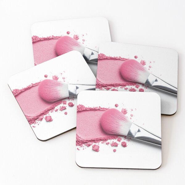Item preview, Pink powder makeup brush designed and sold by anytka.