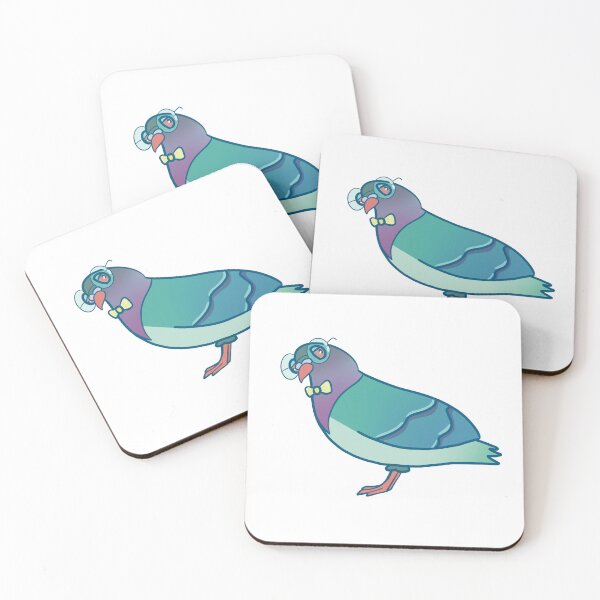 Item preview, pigeon with glasses designed and sold by Lilla23.