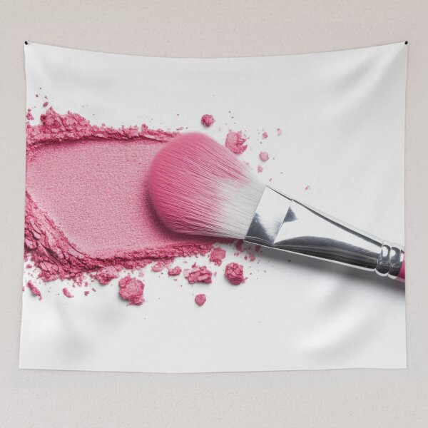 Item preview, Pink powder makeup brush designed and sold by anytka.
