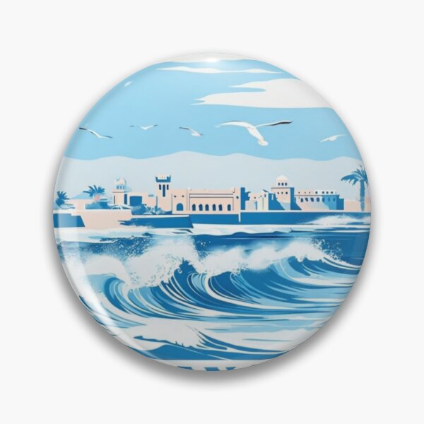Item preview, Essaouira Breeze – Coastal Morocco Sticker designed and sold by Imaginarium of Chaos falcon88 .