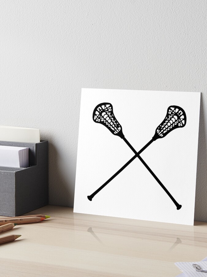 Art of Embroidery - Crossed Lacrosse Sticks