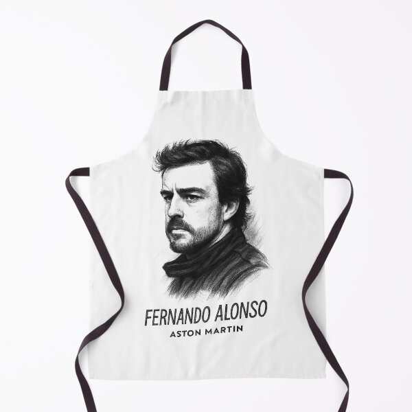 Item preview, Fernando Alonso F1 Retro Portrait Aston Martin Art designed and sold by Studio F1Grid.