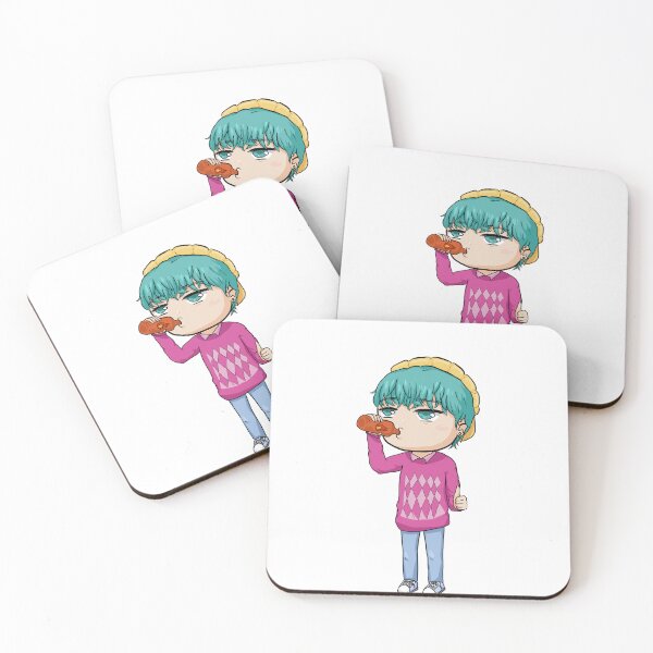 Item preview, Cute Kpop Hunter Demon Idol Saja Boys Baby Chibi Art (Black Outline Ver) designed and sold by beegg.