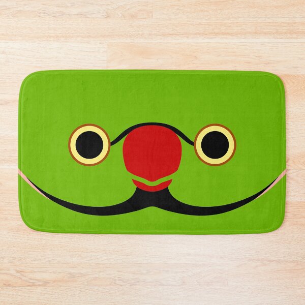 Item preview, The face of a normal male Rose-ringed parakeet designed and sold by INKOYADO.