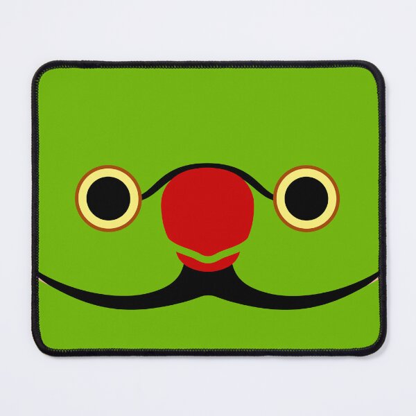 Item preview, The face of a normal male Rose-ringed parakeet designed and sold by INKOYADO.