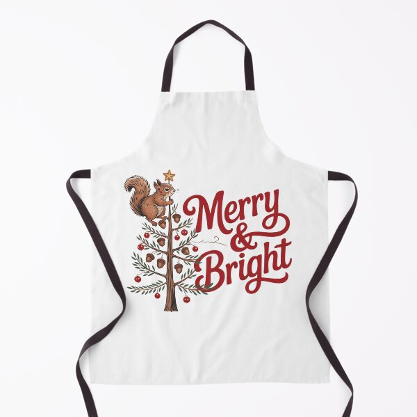 Artikelvorschau, Fröhliches und helles Eichel-Eichhörnchen-Weihnachtsbaum-Wildtier-Design entworfen und verkauft von BirdsnStuff.
