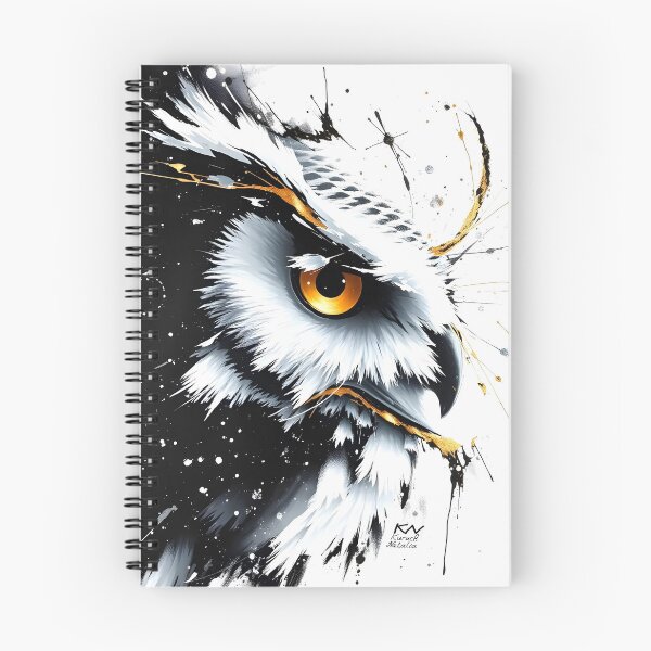 Item preview, White & black owl designed and sold by nataliakuruch.