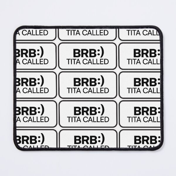 Item preview, BRB: Tita Called Sticker – Filipino Taglish Humor (White) designed and sold by VinmoVisuals.