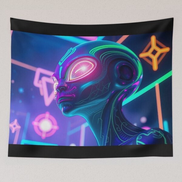 Item preview, Neon Visitor designed and sold by AlienButterfly.
