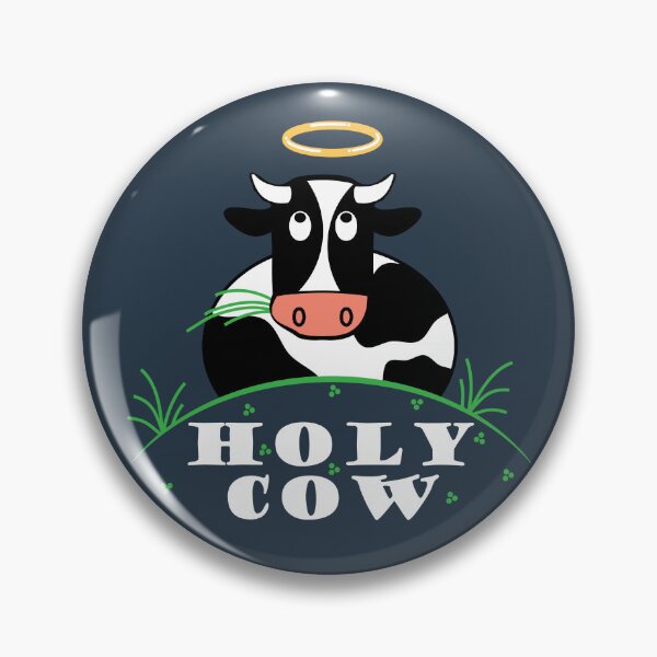 Item preview, Holy Cow Funny Cartoon Halo Design | Pun Humor designed and sold by d247.
