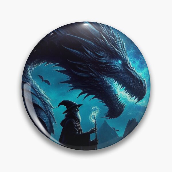 Item preview, wizard taming dragon designed and sold by MarijaArt.