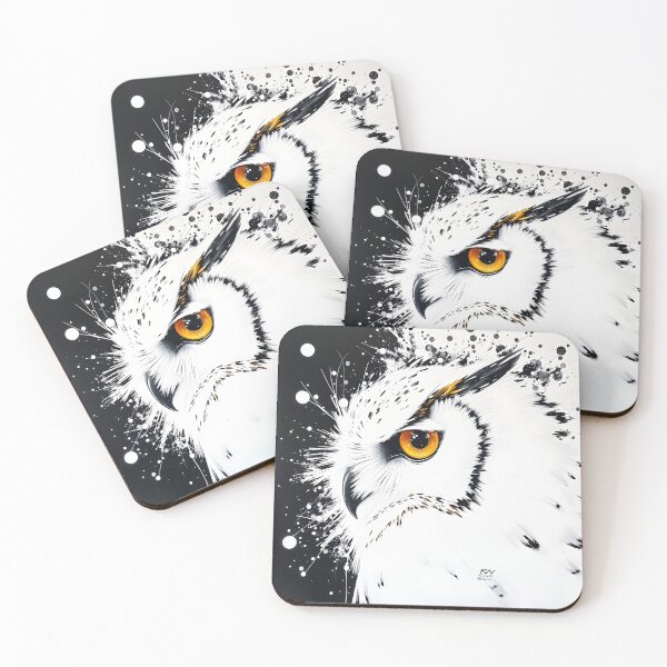 Item preview, White & black owl designed and sold by nataliakuruch.