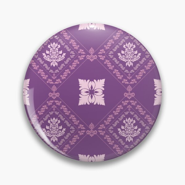 Item preview, Purple Floral Damask Seamless Background designed and sold by DesignByNui.