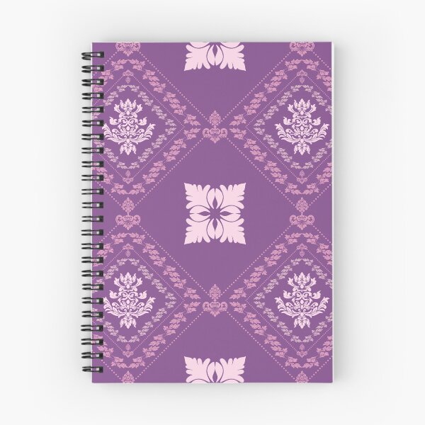 Item preview, Purple Floral Damask Seamless Background designed and sold by DesignByNui.