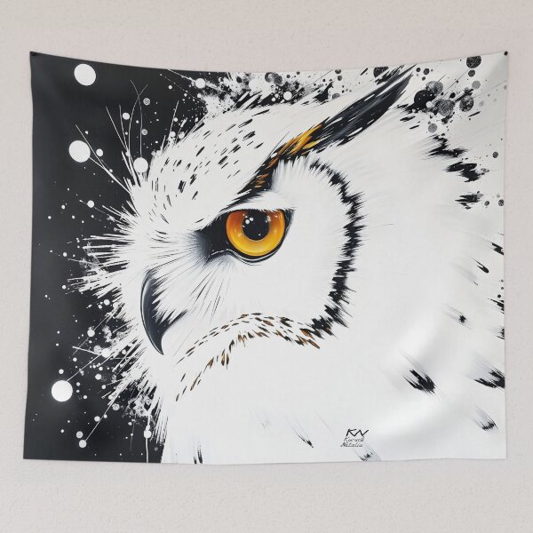 Item preview, White & black owl designed and sold by nataliakuruch.