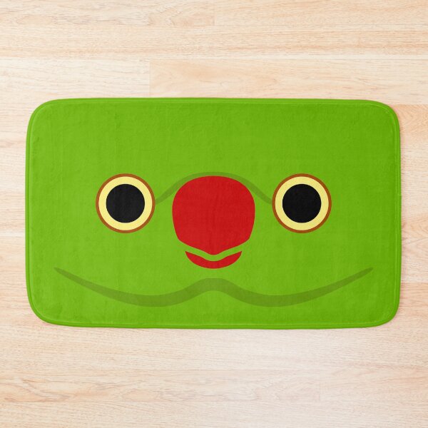 Item preview, The face of a normal female Rose-ringed parakeet designed and sold by INKOYADO.