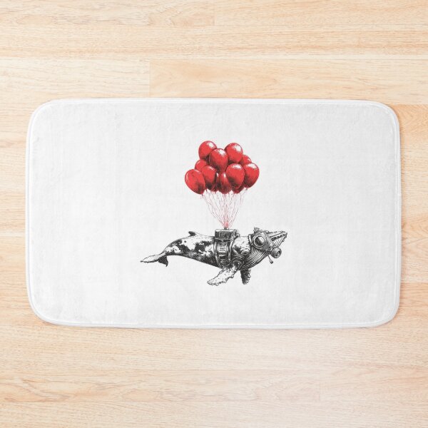 Item preview, Banksy Whale with Gas Mask and Balloons - Pollution Escape designed and sold by hamishby.