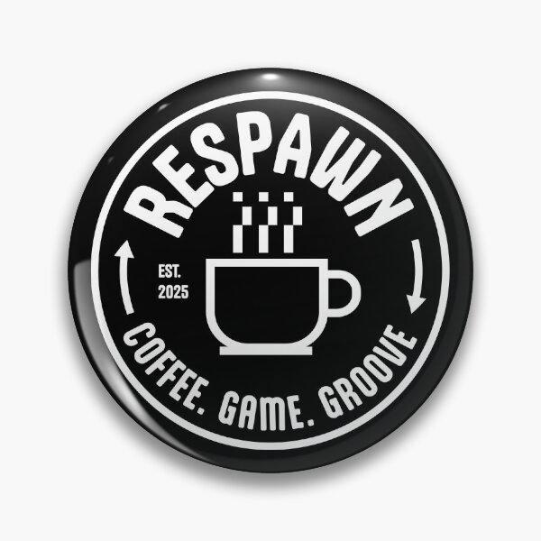 Item preview, RESPAWN Sticker – Coffee Gaming Logo (Blackout Version) designed and sold by VinmoVisuals.