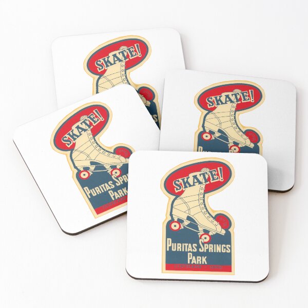 Item preview, Puritas Springs Park Cleveland Ohio Roller Skating Rink Sticker Decal Label designed and sold by tislord.