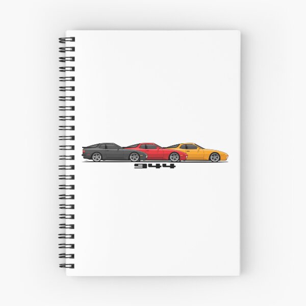 Item preview, Three Porsche 944 turbo retro German Flag colors Illustration designed and sold by blackdogshop.