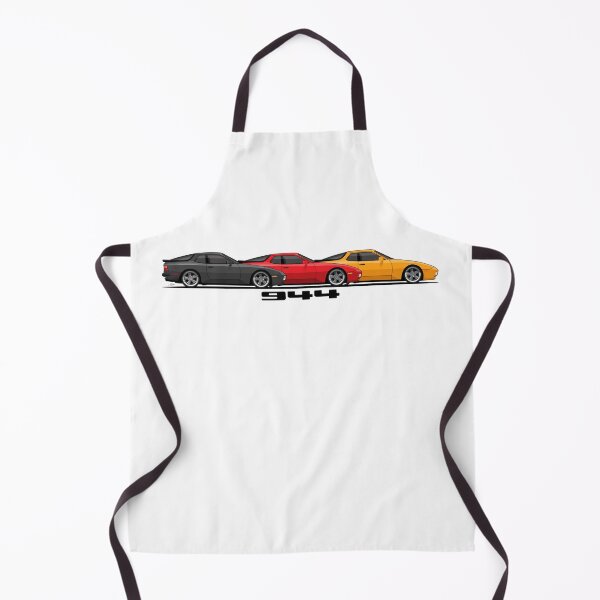 Item preview, Three Porsche 944 turbo retro German Flag colors Illustration designed and sold by blackdogshop.