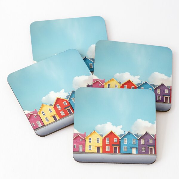 Item preview, Whimsical Rainbow Houses designed and sold by anytka.