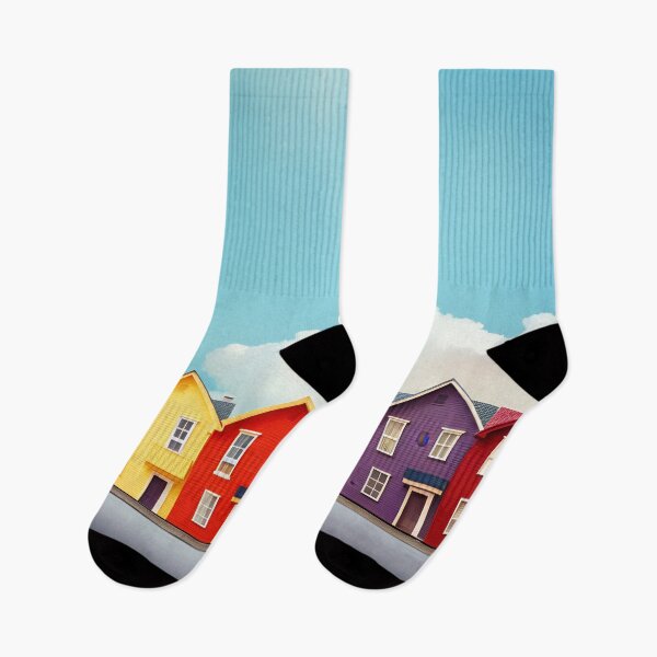 Item preview, Whimsical Rainbow Houses designed and sold by anytka.