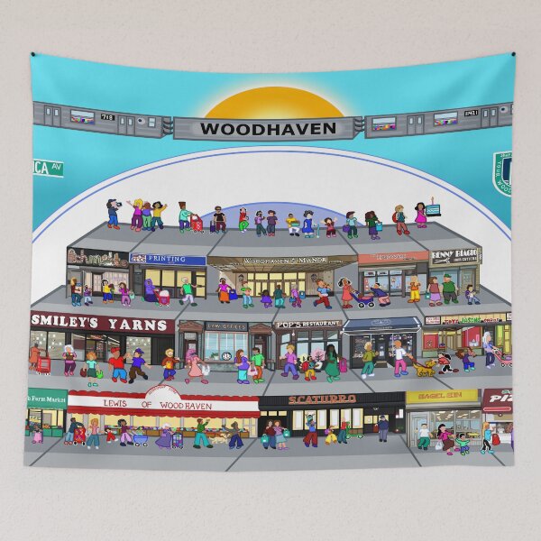 Item preview, The Hustle and Bustle of Woodhaven Queens NY 11421 designed and sold by Deborah Camp.
