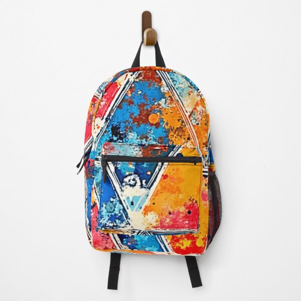 Item preview, Vibrant Abstract Geometric Splash Art designed and sold by Health And Fitness Posts e-Store.