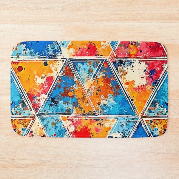 Item preview, Vibrant Abstract Geometric Splash Art designed and sold by Health And Fitness Posts e-Store.