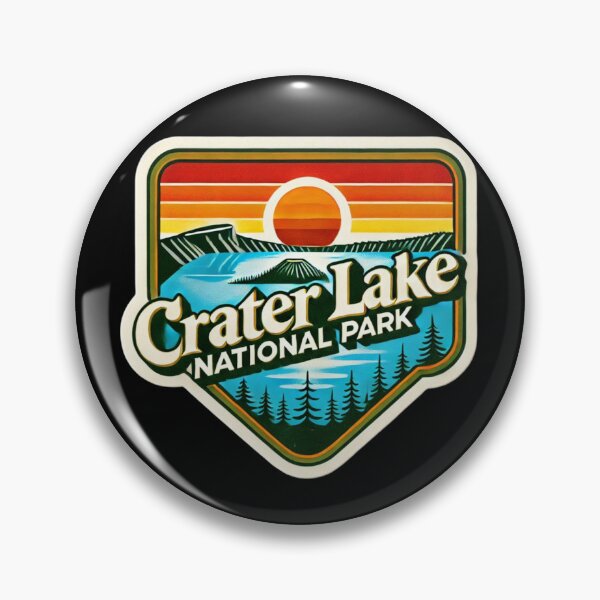 Item preview, Retro 1970s Crater National Park designed and sold by PinUpPizzazz.