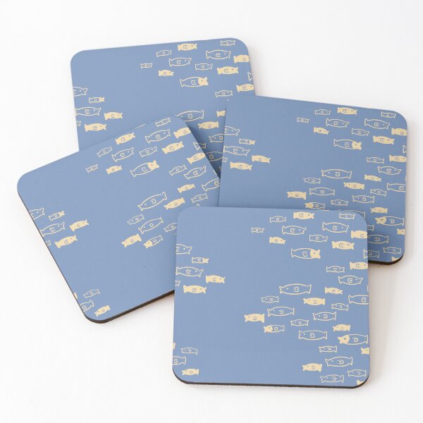 Item preview, Shoal of Fish – Minimalist Ocean Movement Design designed and sold by Aysa Designs.