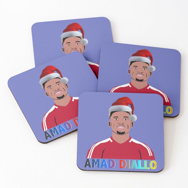 Item preview, Amad Diallo Christmas illustration designed and sold by ZooStateofMind.