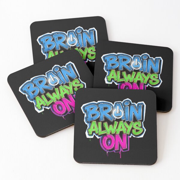 Item preview, Brain Always On - Neon Urban Tech Tee designed and sold by WakeUpYourBrain.