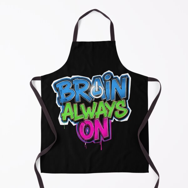 Item preview, Brain Always On - Neon Urban Tech Tee designed and sold by WakeUpYourBrain.
