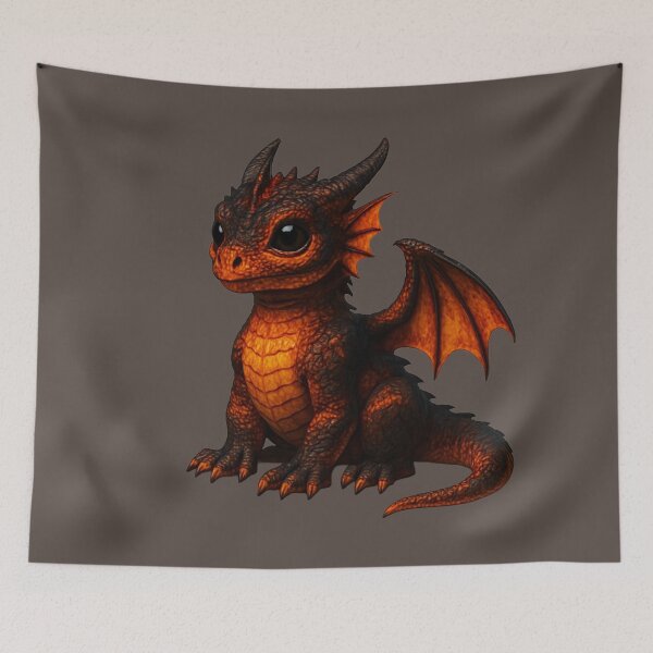 Item preview, Dragon Hatchling Lava Edition designed and sold by Woven-myth.