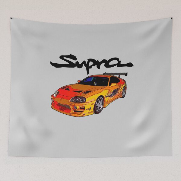 Item preview, Toyota Supra MK4 Cartoon Style – JDM Legend Car Art designed and sold by PrimeRacer.