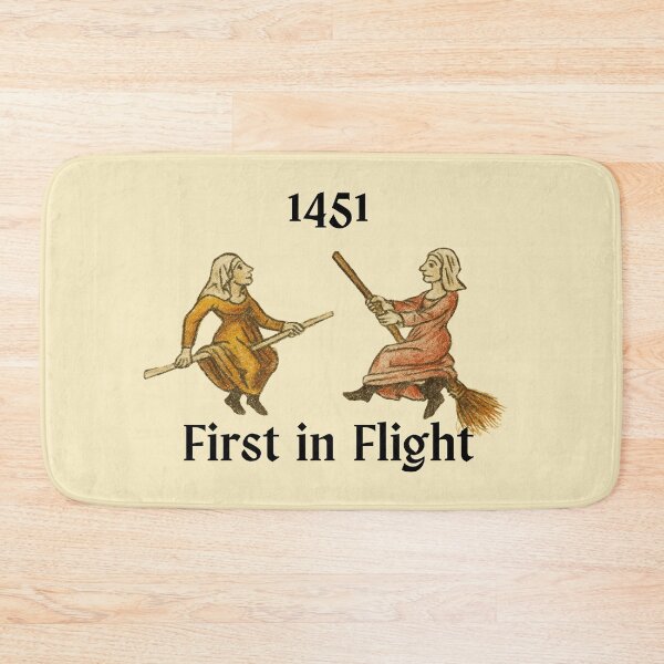 Item preview, First in Flight – 1451 Witch Illustration Tribute designed and sold by Where Troubles Melt Like Lemon Drops.