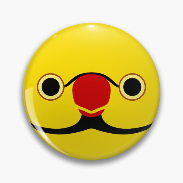 Item preview, The face of a yellow male Rose-ringed parakeet designed and sold by INKOYADO.