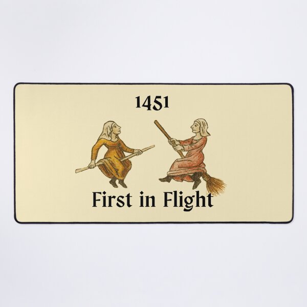 Item preview, First in Flight – 1451 Witch Illustration Tribute designed and sold by Where Troubles Melt Like Lemon Drops.